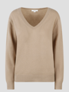 Vince Weekend V-neck Cashmere Sweater In Cam Camel