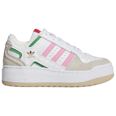 Adidas Originals Forum Bold In White/green/pink