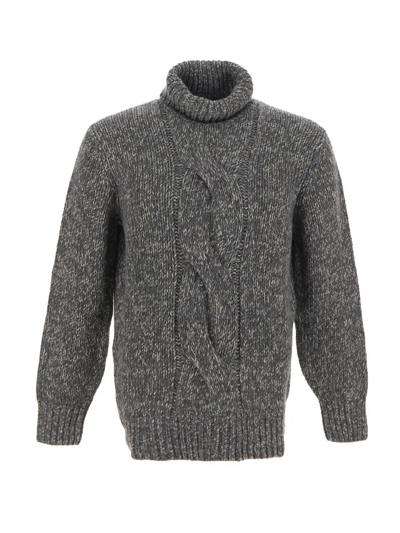 Brunello Cucinelli Knit Turtleneck Sweater In C1209