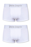 Palm Angels Two-pack Logo-waist Boxers In White