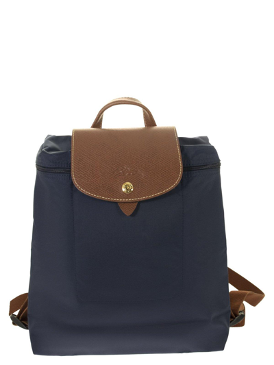 Longchamp Backpack Le Pliage Original In Blue