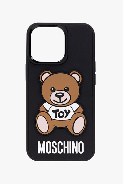 Moschino Iphone 13 Pro Case In Nero