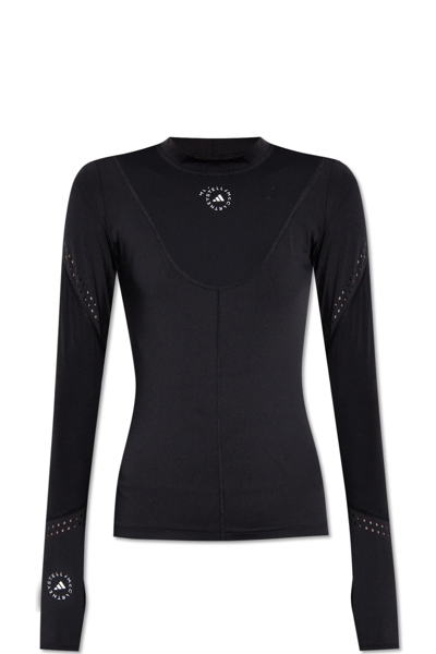 Adidas By Stella Mccartney Top With Long Sleeves In Black