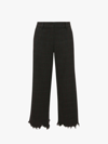 Jw Anderson Distressed Checked Pants In Grey