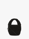 Jw Anderson Black Large Popcorn Tote In Black