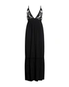 Beatrice B Beatrice .b Woman Maxi Dress Black Size 8 Acetate, Silk