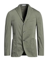 Boglioli Man Blazer Military Green Size 38 Lyocell, Cotton, Elastane