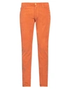 Jacob Cohёn Man Denim Pants Orange Size 33 Cotton, Elastane
