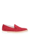 Tod's Woman Sneakers Brick Red Size 8.5 Soft Leather