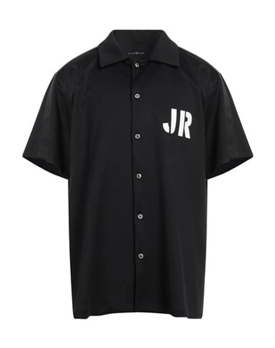 John Richmond Man Shirt Black Size 44 Cotton, Nylon
