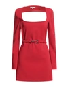 Patrizia Pepe Woman Mini Dress Red Size 6 Polyester, Elastane In Red