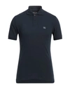 Yes Zee By Essenza Man Polo Shirt Navy Blue Size 3xl Cotton