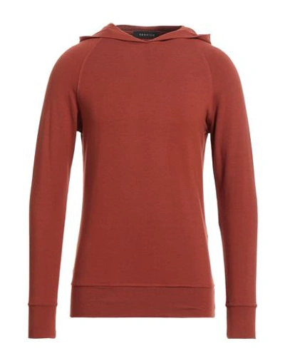 Donvich Man Sweatshirt Brick Red Size Xl Cotton, Elastane
