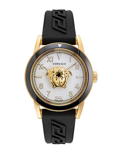 Versace V-palazzo Silicone Watch In Multi