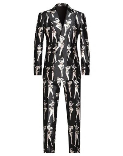 Dolce & Gabbana Man Suit Black Size 40 Silk