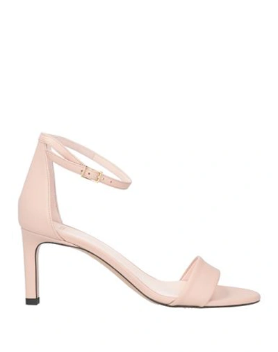 Hugo Boss Boss Woman Sandals Light Pink Size 10 Soft Leather