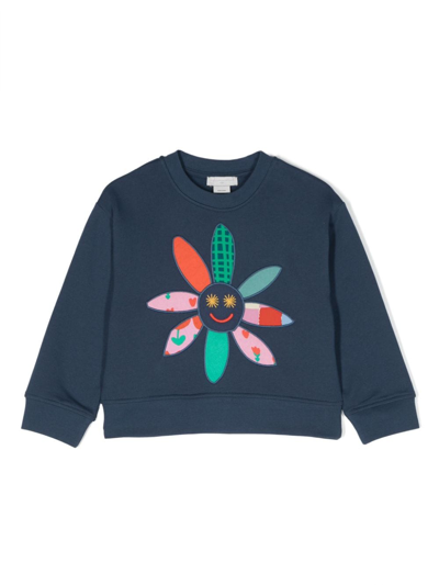 Stella Mccartney Kids' Cotton Sweatshirt In Multicoloured