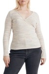 MADEWELL MADEWELL SPACE DYE FAUX WRAP TOP