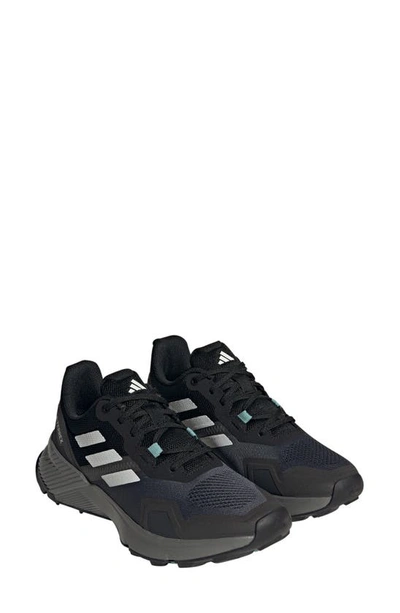 Adidas Originals Terrex Soulstride Trail Running Sneaker In Black/ Crystal White/ Grey