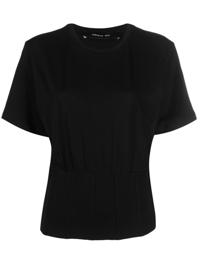 Federica Tosi Panelled Short-sleeved T-shirt In Nero