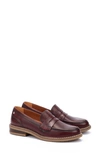 Pikolinos Aldaya Penny Loafer In Garnet
