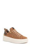 Nerogiardini Platform Wedge Sneaker In Malt