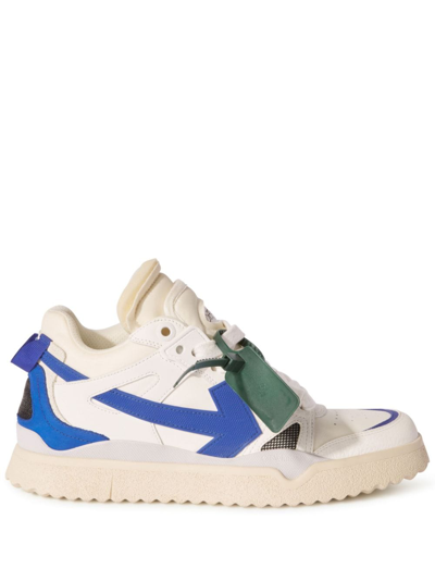 Off-white Mid Top Sponge Sneakers In White