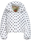 Marni Dingyun Zang Cropped Over Down Jacket With Polka Dot Pattern In White