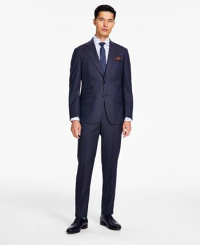 Tallia Mens Slim Fit Stretch Solid Suit Separates In Blue Solid