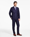 TALLIA MENS SLIM FIT DOUBLE BREASTED WOOL BLEND SUIT