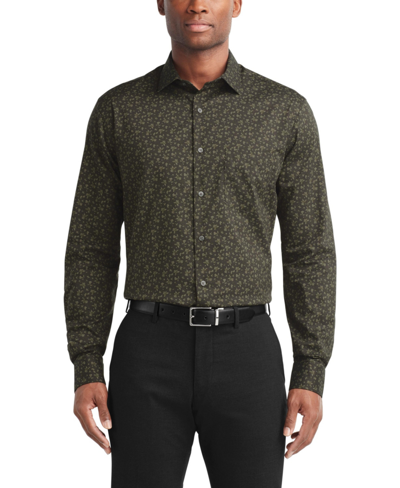 Van Heusen Men's Stain Shield Regular Fit Dress Shirt In Camo Green |  ModeSens