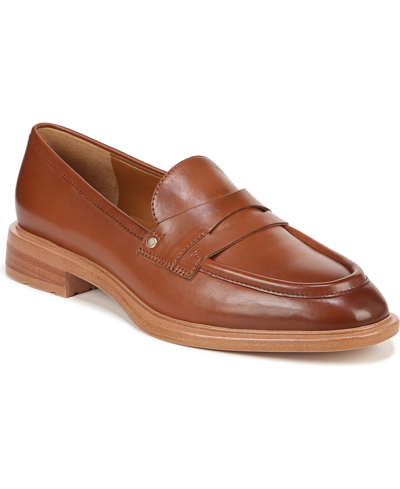 Franco Sarto Edith Penny Loafer In Tobacco Brown Leather