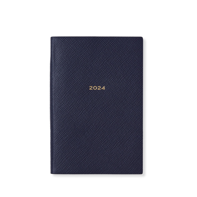 Smythson 2024 Chelsea Weekly Diary In Panama In Navy