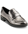 Dkny Women's Ivette Slip-on Penny Loafer Flats In Dark Gunmetal