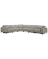 FURNITURE ADNEY 161" 6-PC. ZERO GRAVITY FABRIC SECTIONAL WITH 3 POWER RECLINERS, CREATED FOR MACY'S