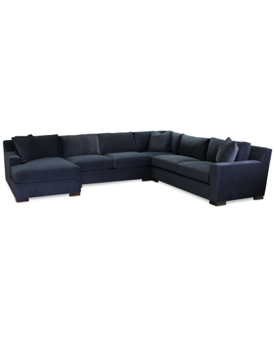 Furniture Marristin 148" 4-pc. Fabric Chaise Sectional, Created For Macy's In Charcoal