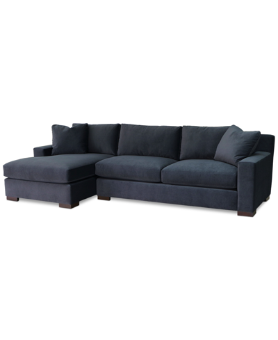 Furniture Marristin 121" 2-pc. Fabric Chaise Sectional, Created For Macy's In Charcoal