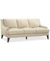 FURNITURE COLLYN 83" MODERN LEATHER SOFA, CREATED FOR MACY'S