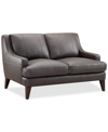 FURNITURE COLLYN 59" MODERN LEATHER LOVESEAT, CREATED FOR MACY'S