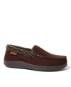 Dearfoams Alexander Faux Shearling Moccasin Slipper In Coffee