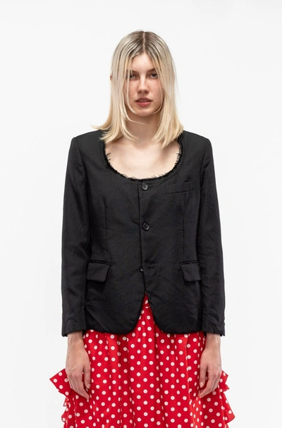 Comme Des Garçons Comme Des Garçons Comme Des Garcons Comme Des Garcons Scoop Neck Jacket