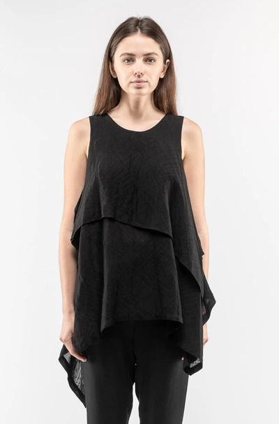 Forme D'expression Kerchief Tank In Black In 42 It