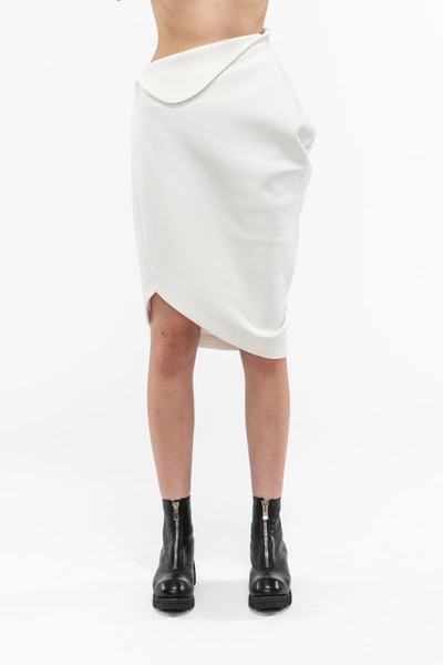 Issey Miyake Torso Asymmetric Twill Skirt In 2