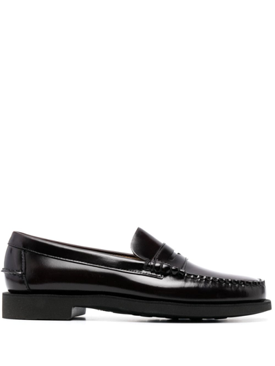 Sebago Classic Dan Leather Loafers In Black