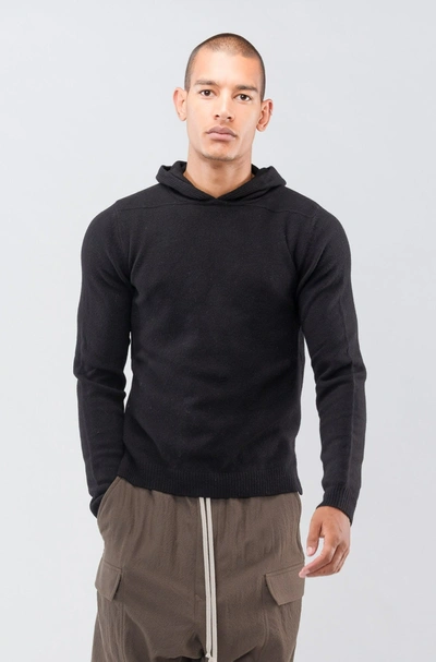 Rick Owens Cashmere Hoodie In L