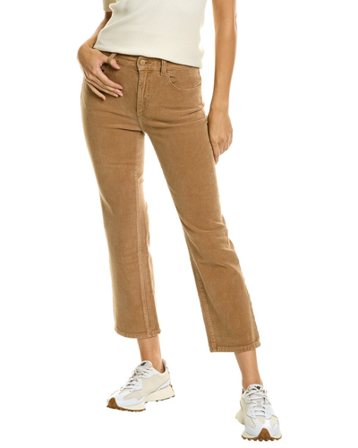 Dl1961 Patti Teddy Taupe High-rise Corduroy Straight Jean In Brown