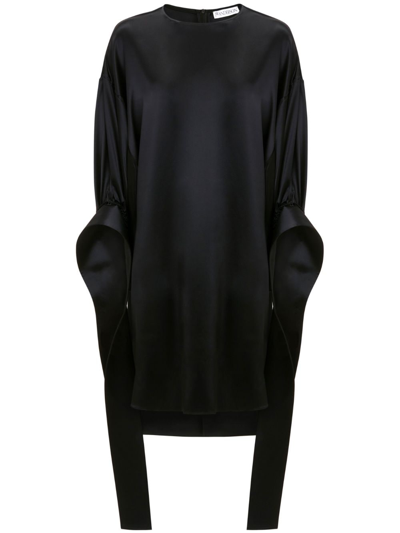 Jw Anderson Tab Sleeve Dress In Black