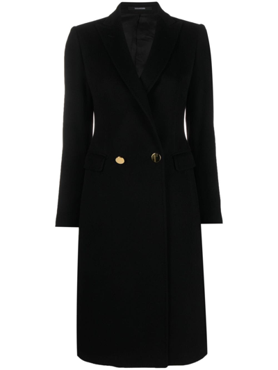 Tagliatore Linden Oversize Double Breasted Coat In Blue