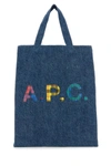 APC A.P.C. WOMAN DENIM MINI LOU SHOPPING BAG