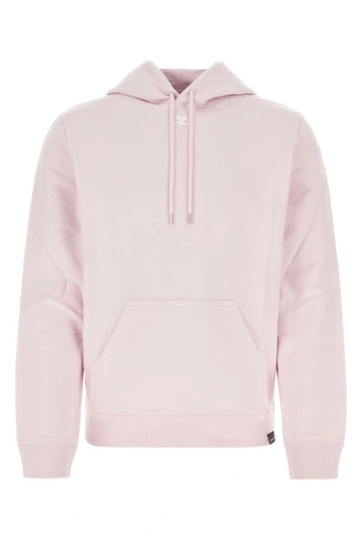 Courrèges Courreges Man Pastel Pink Cotton Sweatshirt